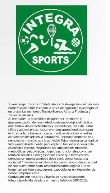 Revista mensual: Las O.N.G. y la Gente, agosto de 2013, Edición Nº 77,  pág. 7, Mar del Plata